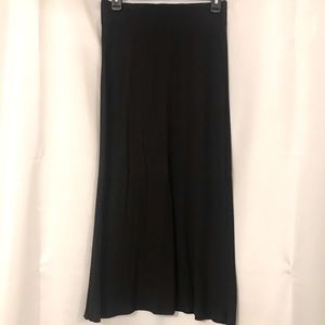 Ann Taylor Petite Black Maxi Skirt